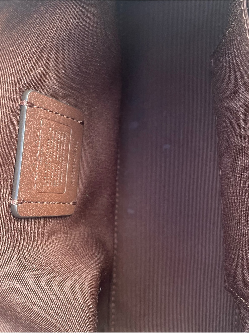 Coach Brown Pebbled Leather Mini Rowen with Silver Hardware - Picture 5 of 10